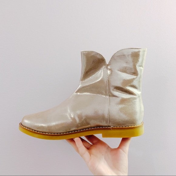 Elephantito Taupe Ankle Boots Size US 4 - Picture 3 of 4